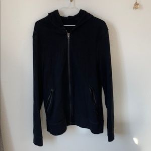 Men’s black lululemon zip hoodie size:M